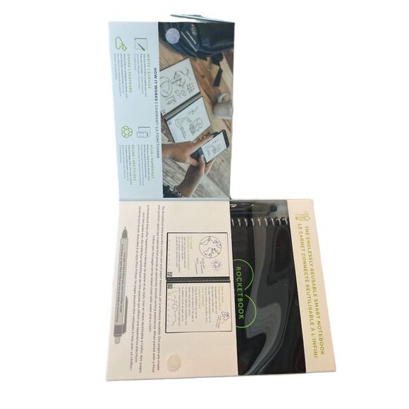 Rocketbook Note Reusable Smart Notebook - Black - Picture 4 of 4